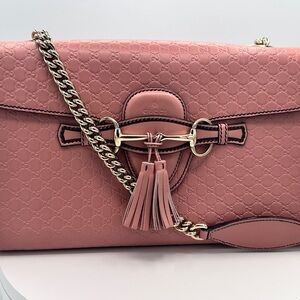 Gucci Microguccissima Emily Chain Shoulder Bag